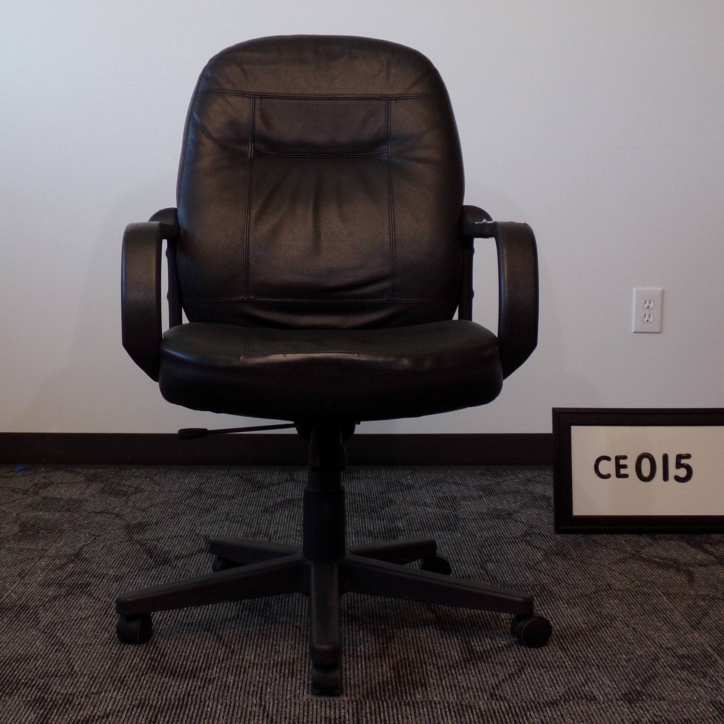 Global Valletta Executive Chair, Black Leather