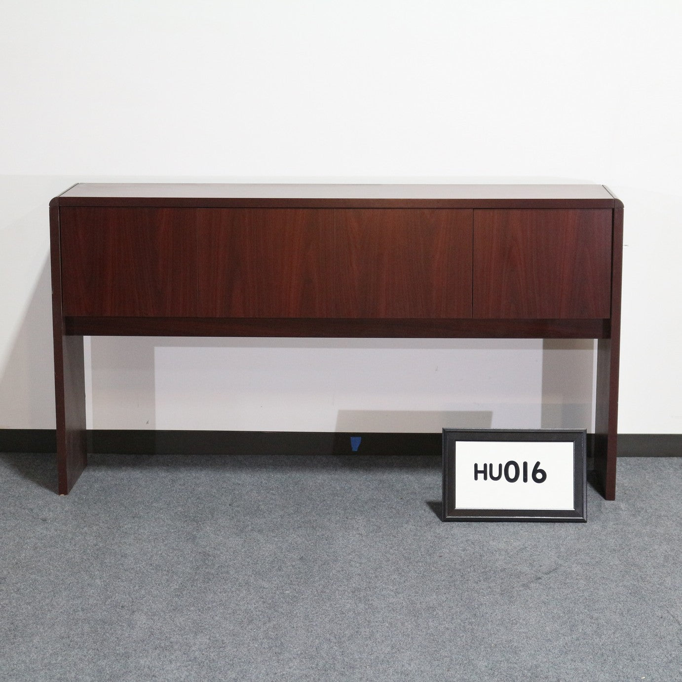 HON Radius-Edge Hutch Mahagony laminate with 4 Doors..69" x 15" x 37"