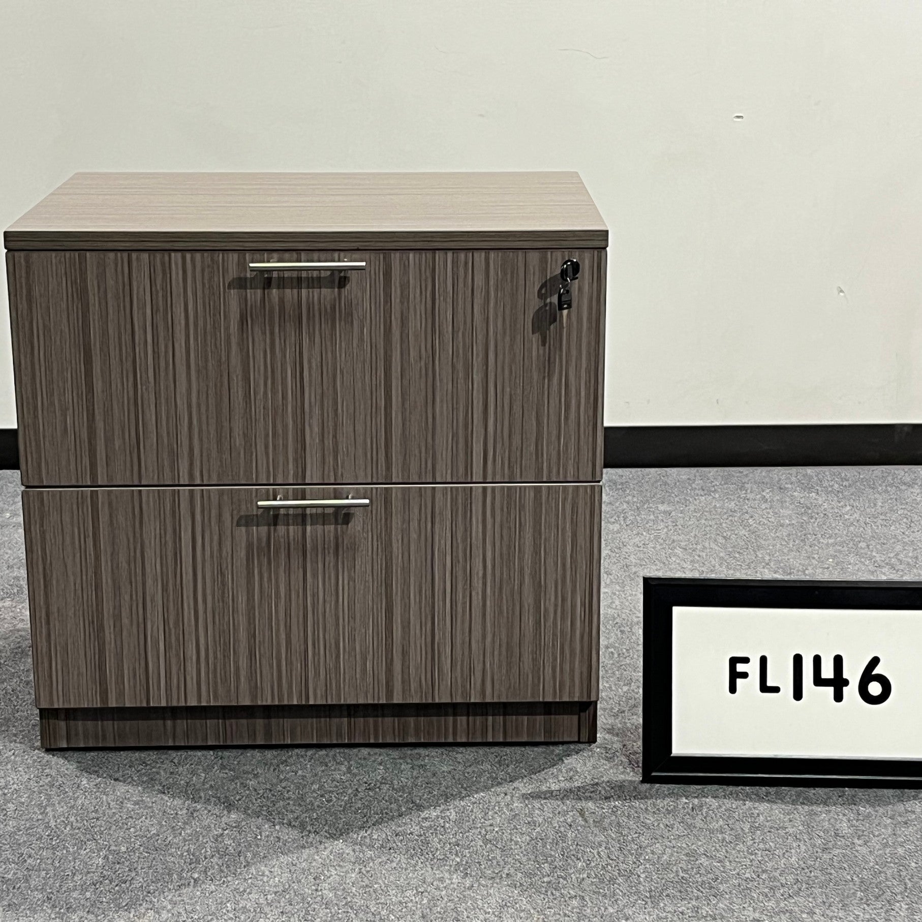GO SIT (New) Lateral File Light Brown w/ 2 drawers 31" x 29" x 23"