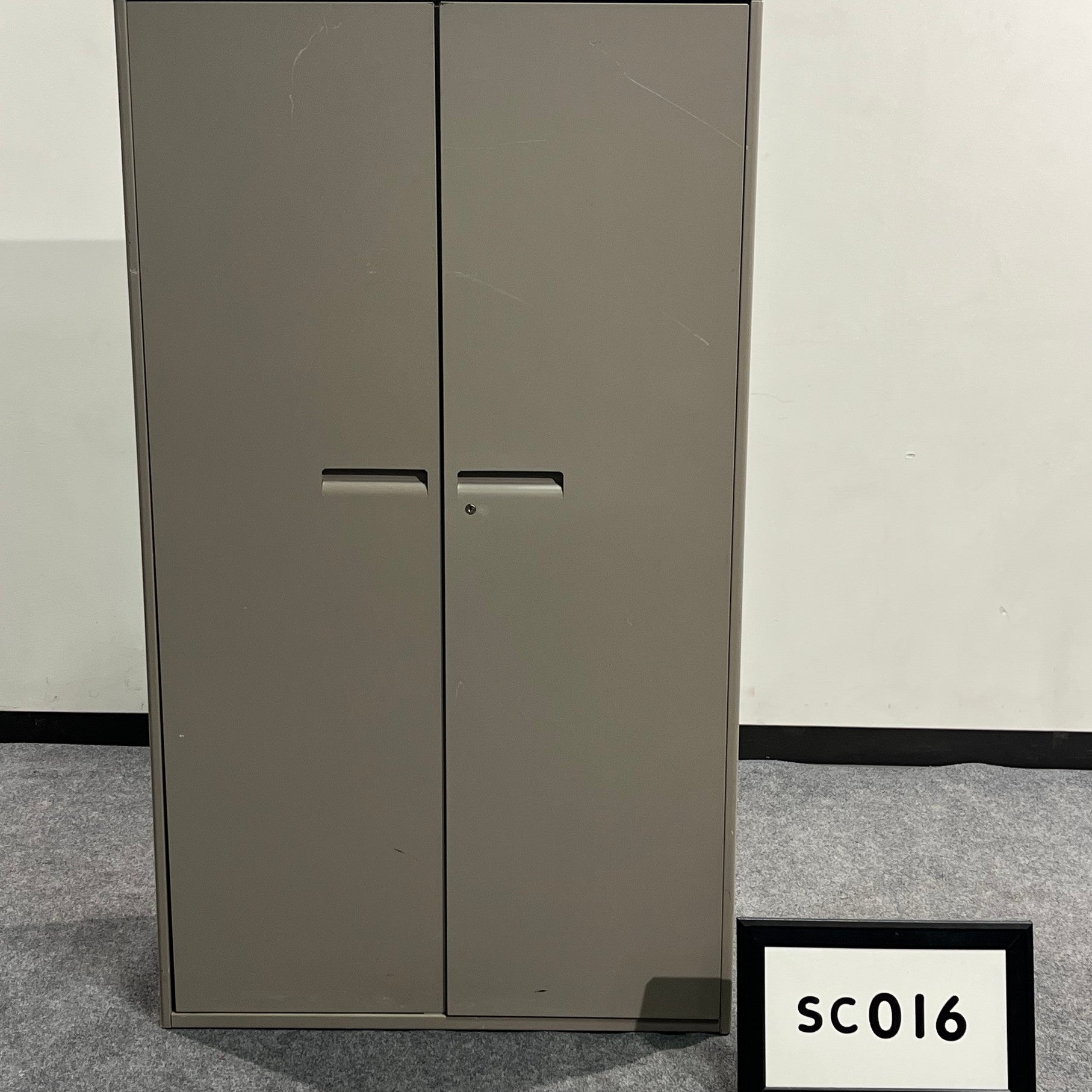Haworth Storage Cabinet Tan w/ 3 shelves 36" x 64" x 18"