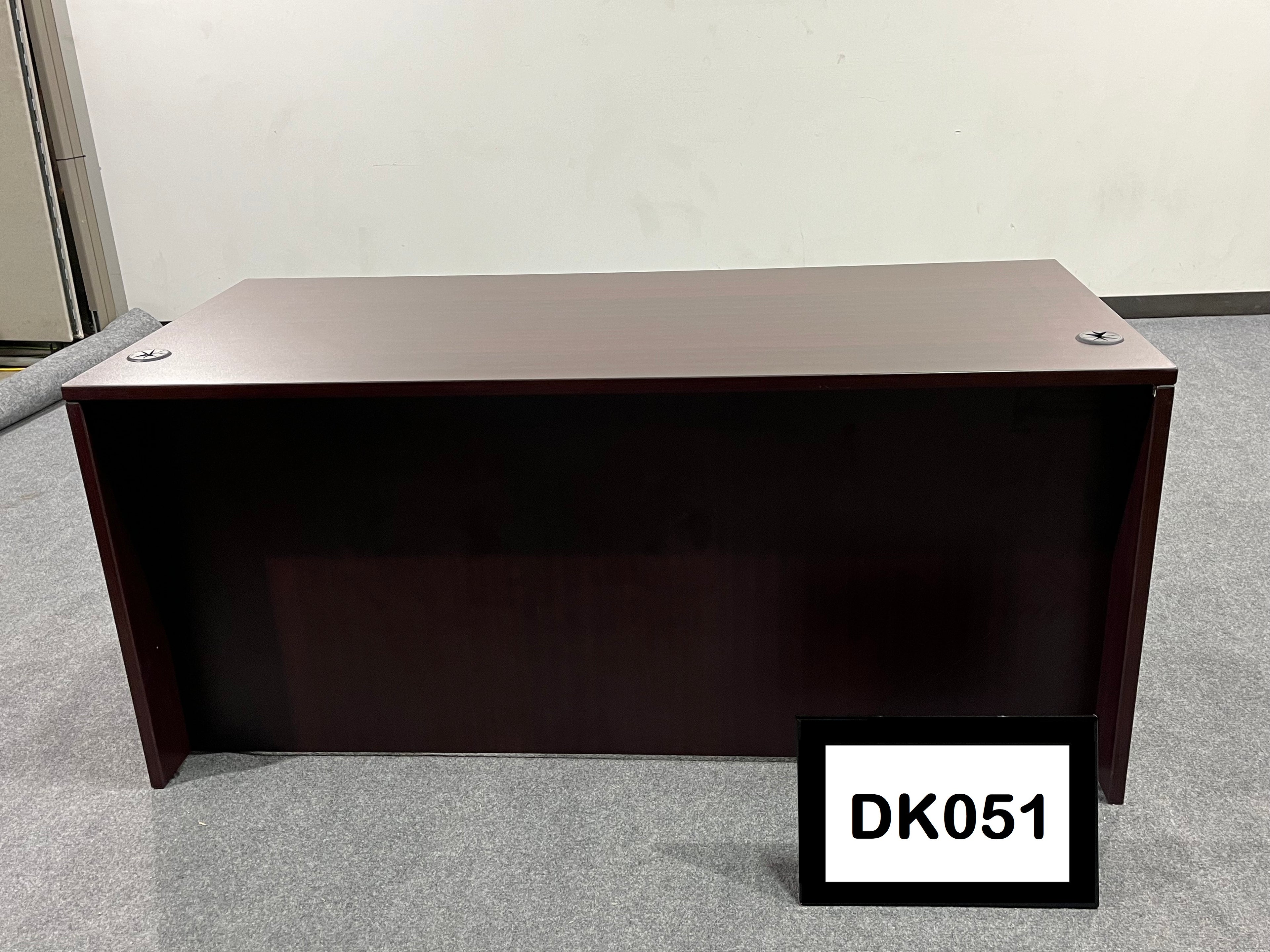 Mahogany desk shell ( no ped) 66" x 30"