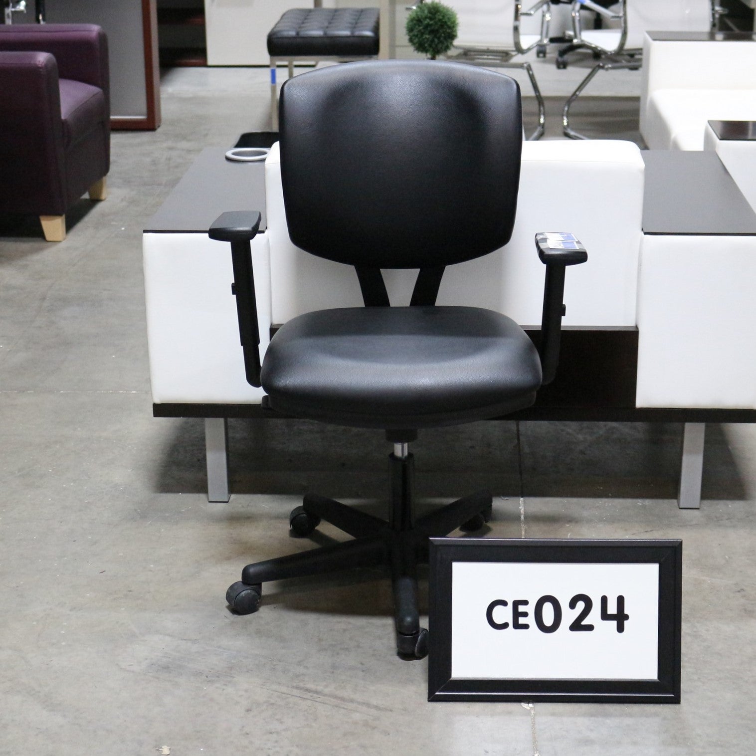 New HON Volt Task chair in black vinyl - original price $260