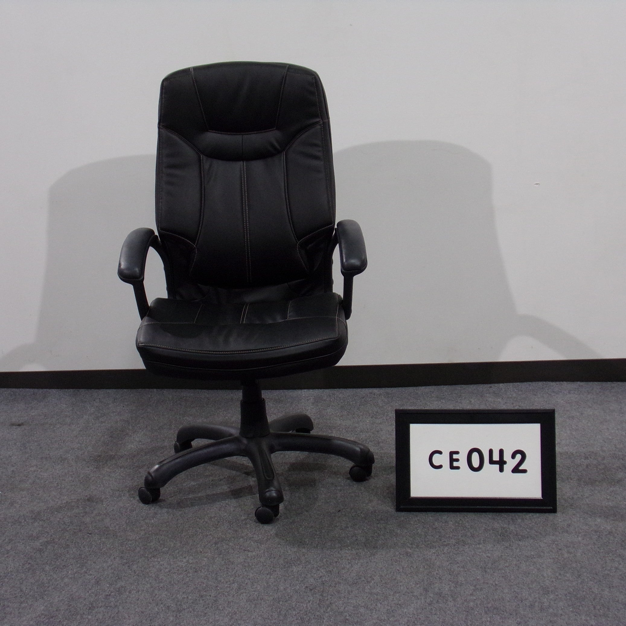 Black Vinyl Executive Chair