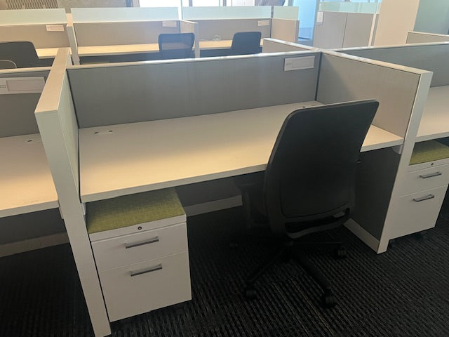 Allsteel Terrace 42" tall 60" x 30" with 1 mobile ped