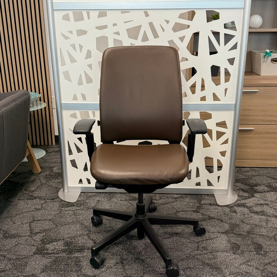Steelcase Amia Brown vinyl fully adjustable chair