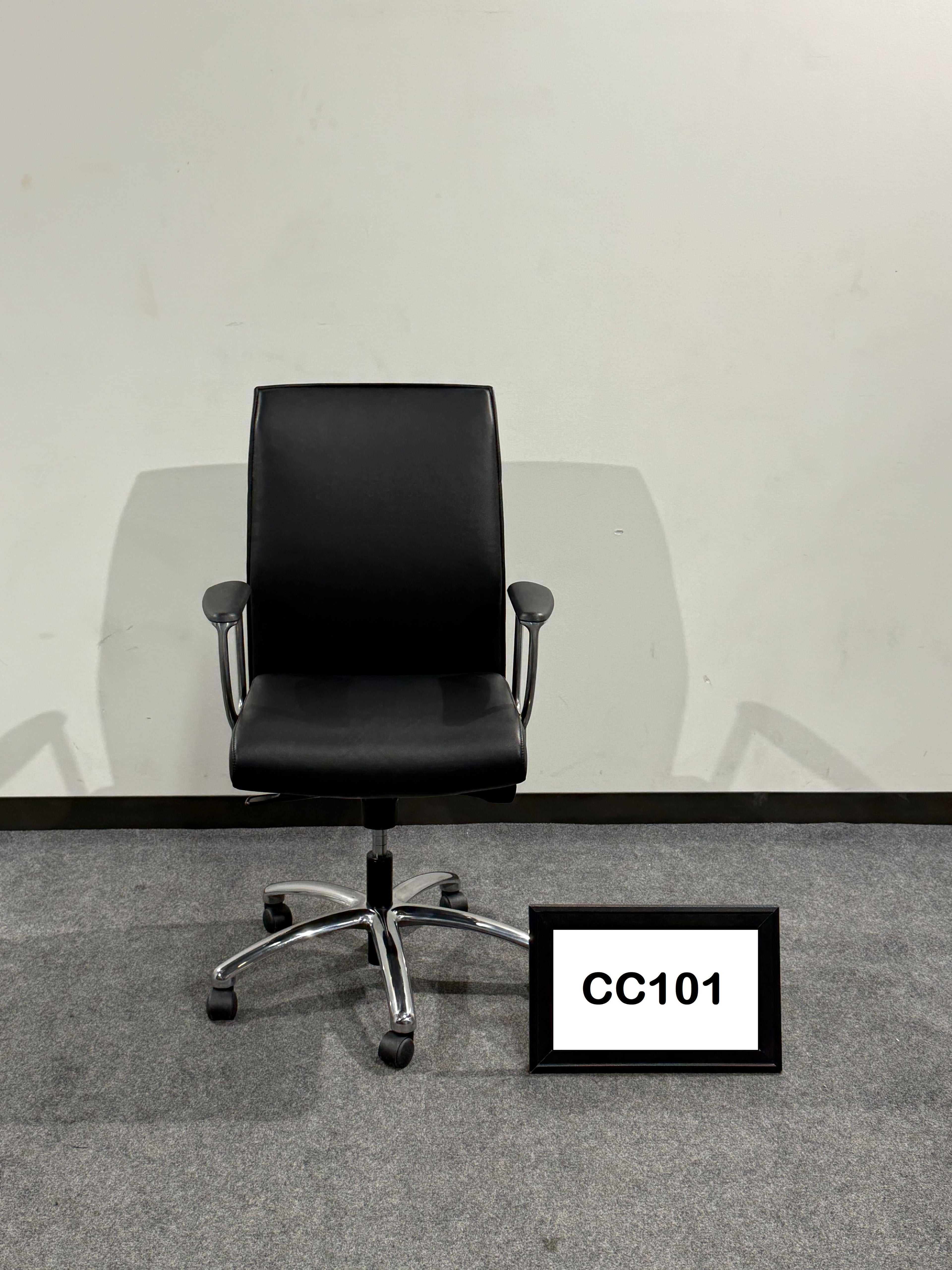 Allseating Black vinyl Conference chairs