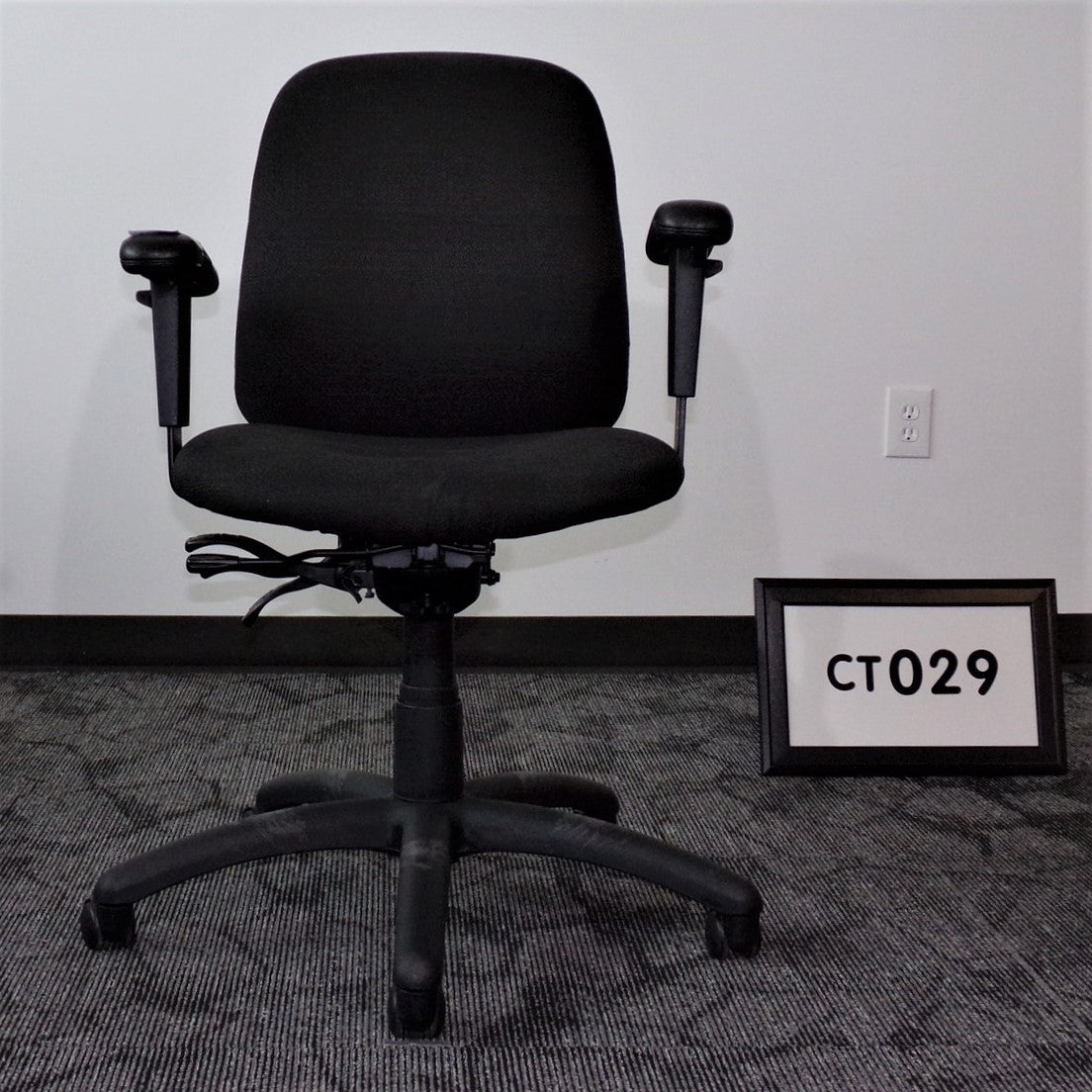 Global Black Fabric Task Chair