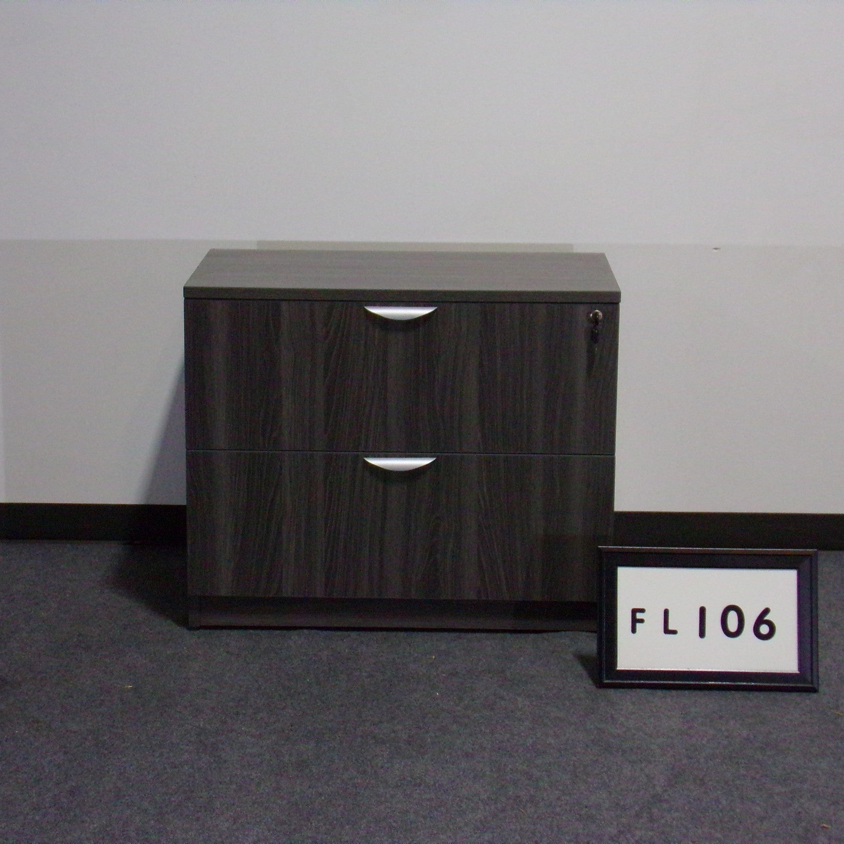 Lateral File (New) Gray Laminate/ 2 drawers 36" x 30" x 22"