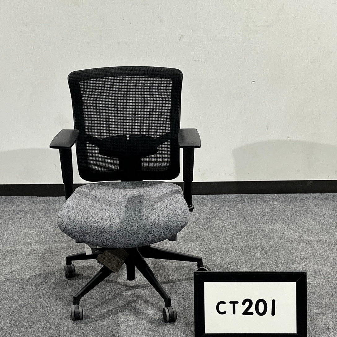 OFS Balero task chair mesh mesh back with grey seat- showroom sample