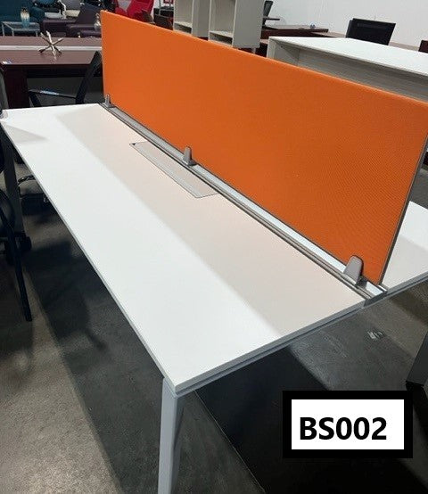 Steelcase benching with power and divider