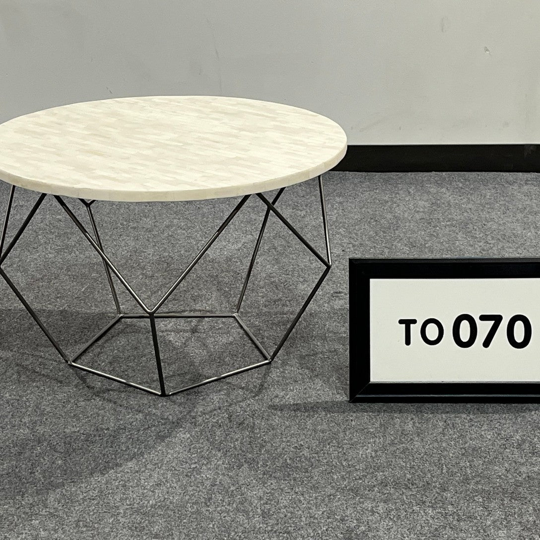 West Elm Orajame round Coffee table 28" x 18" tall