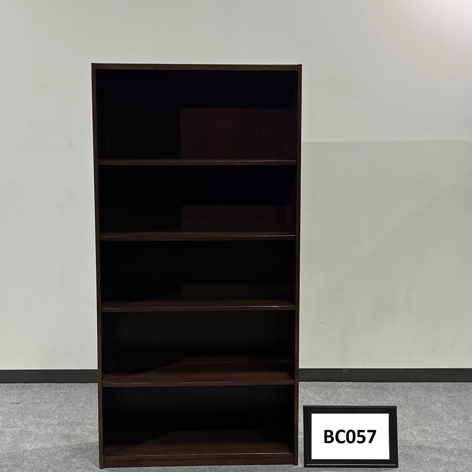 OFS Espresso laminate bookcase - 5 shelves 72" x 30" x 14"