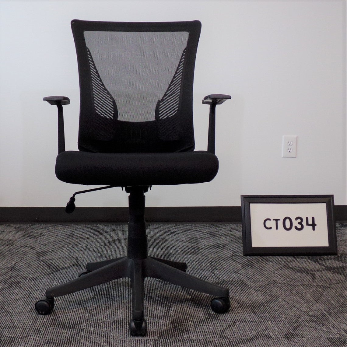 Mesh Back Task Chair with Black Fabric Seat