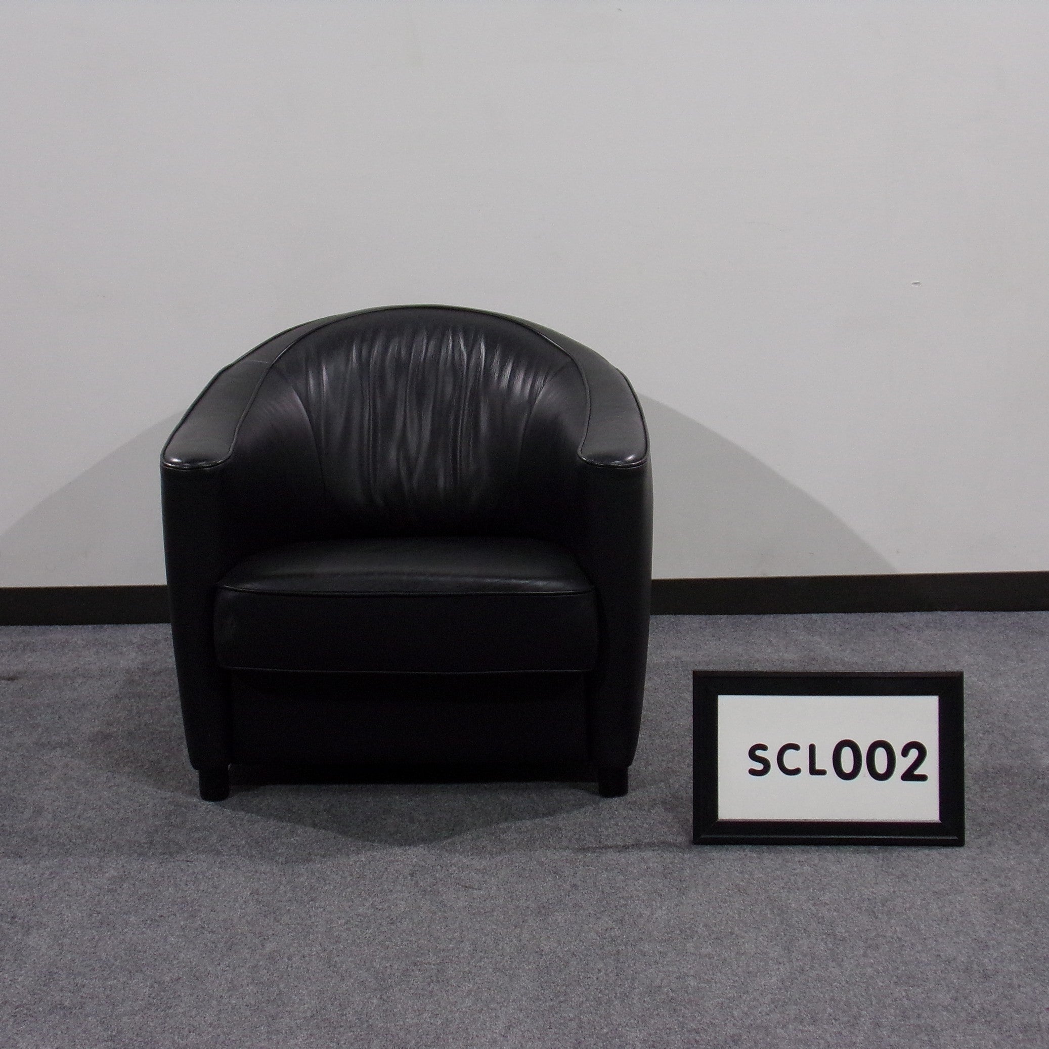 Brayton Club Chair Black Leather