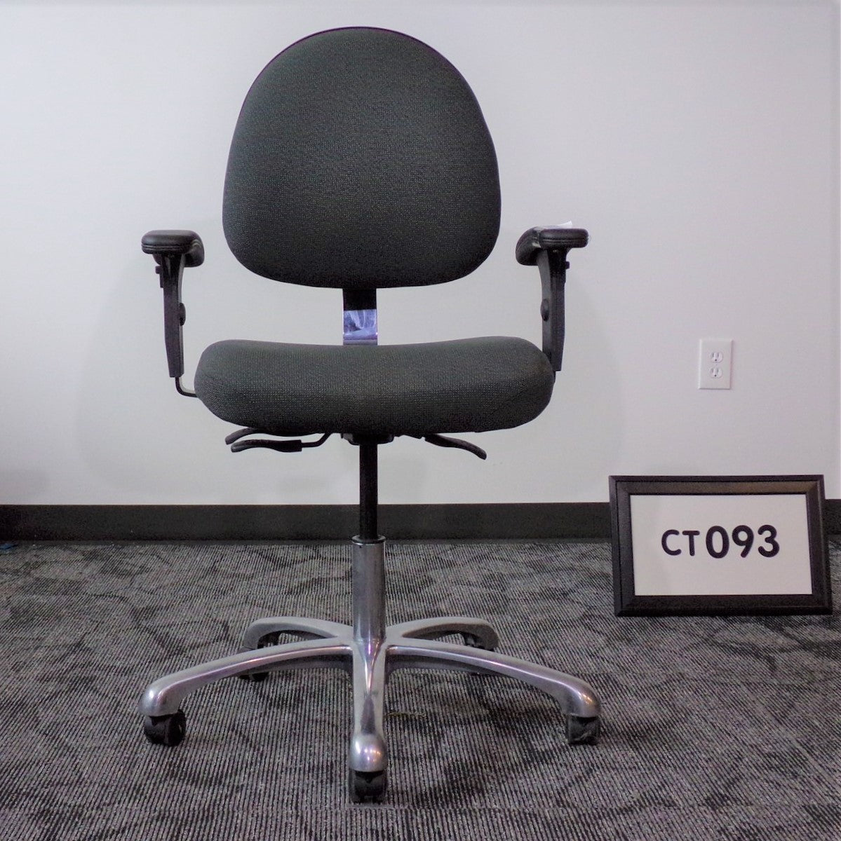 Bevco task chair - gray fabric seat, back