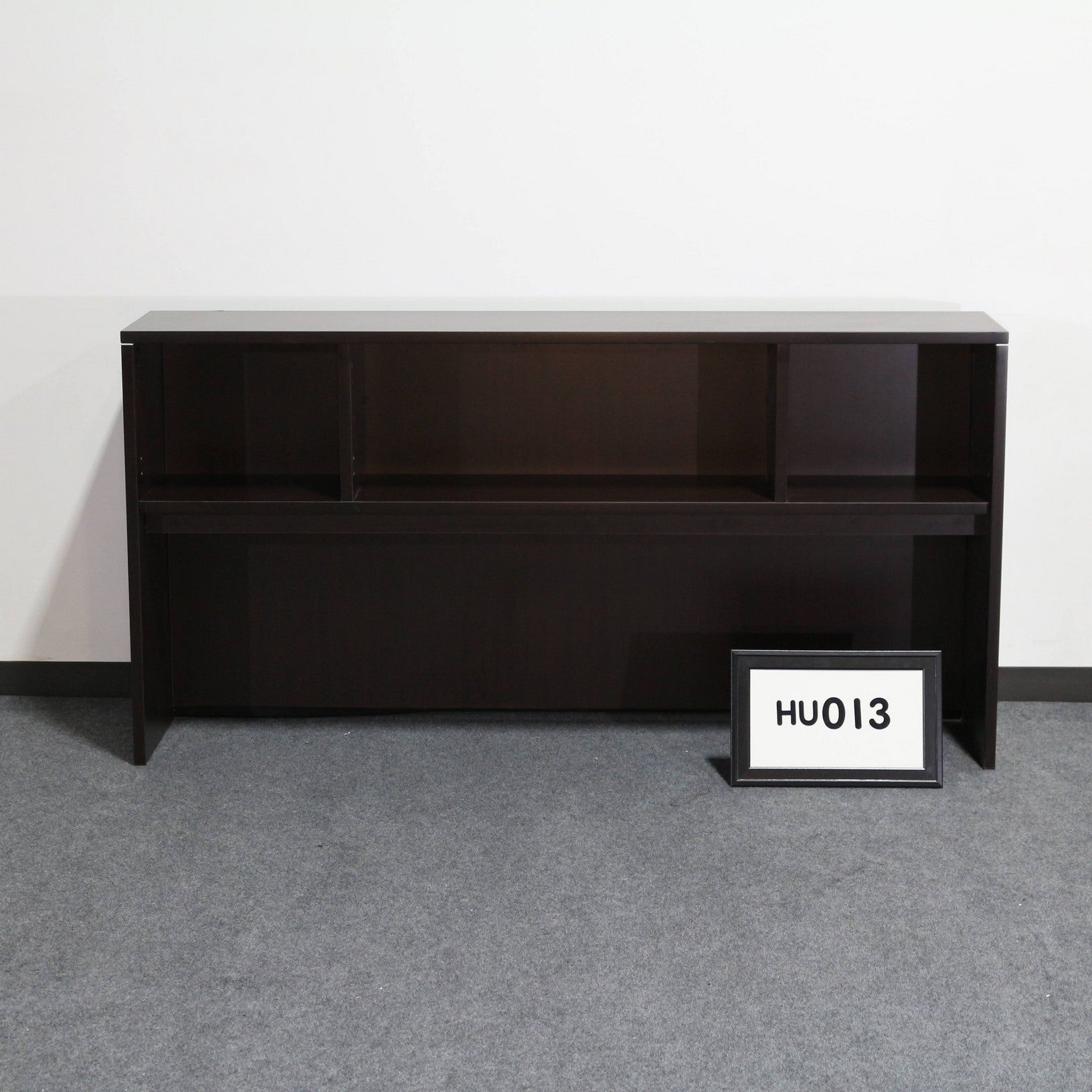 Hutch Espresso Laminate Open Back. 71" x 36" x 15"