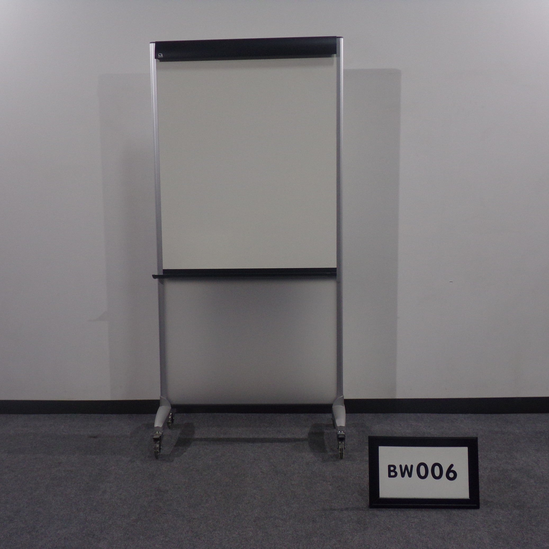 Mobile white board 44 x 36 double sided ( flip chart easel) on locking casters