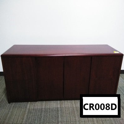 National Arrowood Storage Credenza Cherry w/2 doors and 4 drawers.  72" x 21" x 29.5"