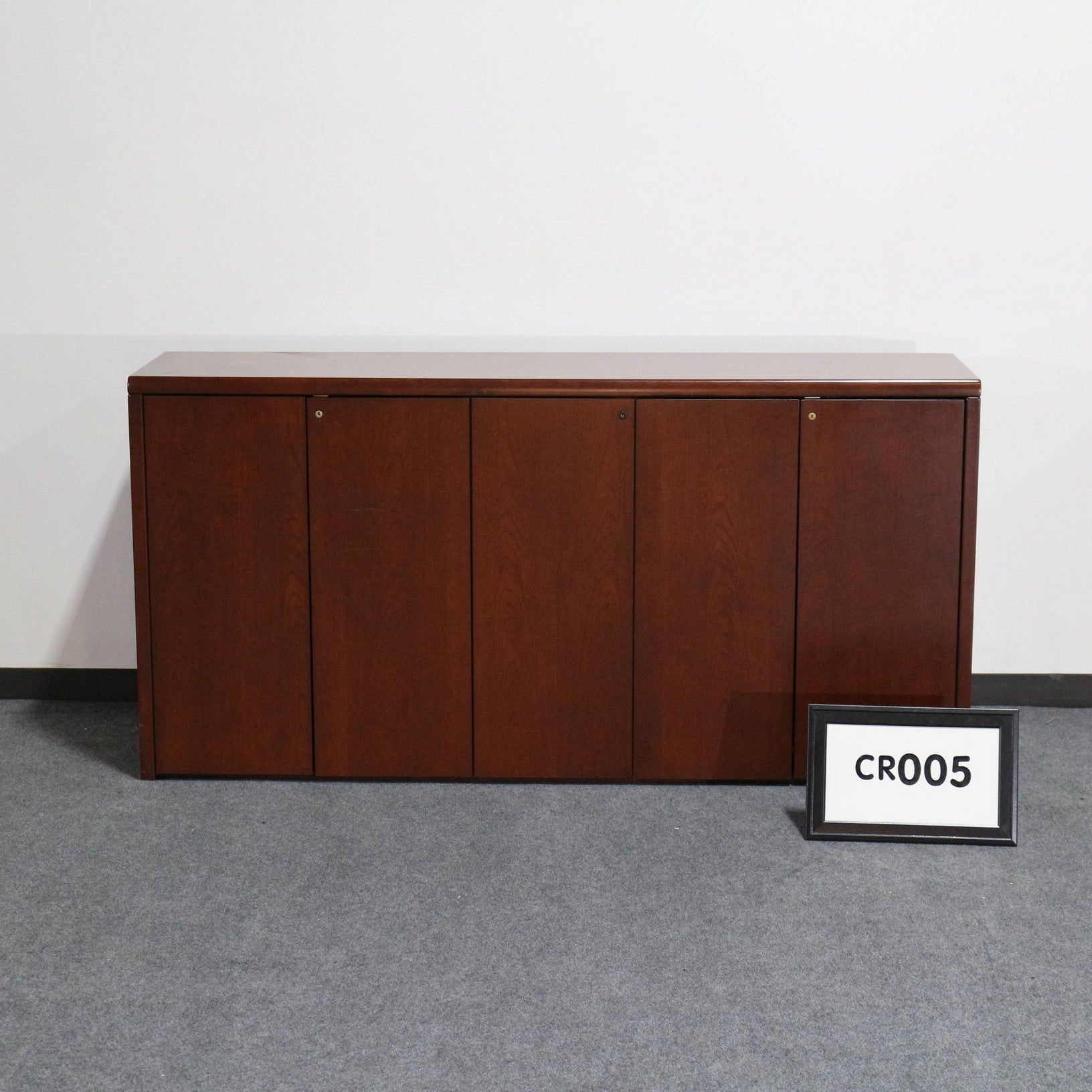 Cherry wood storage credenza
