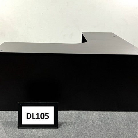 Espresso desk 66"  with 2 BF peds