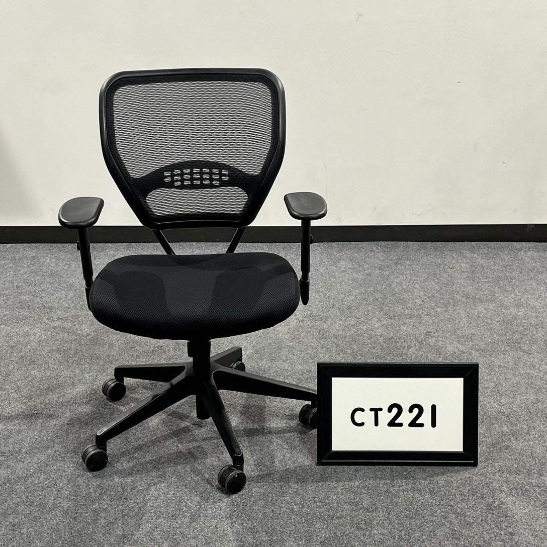 Office Star Space task chair - Black seat with mesh back