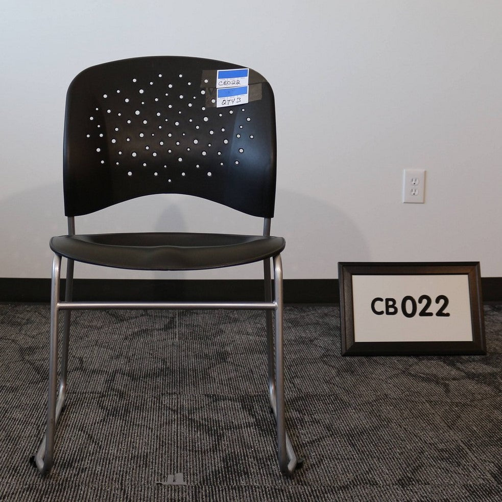Safco breakroom chair. Stackable
