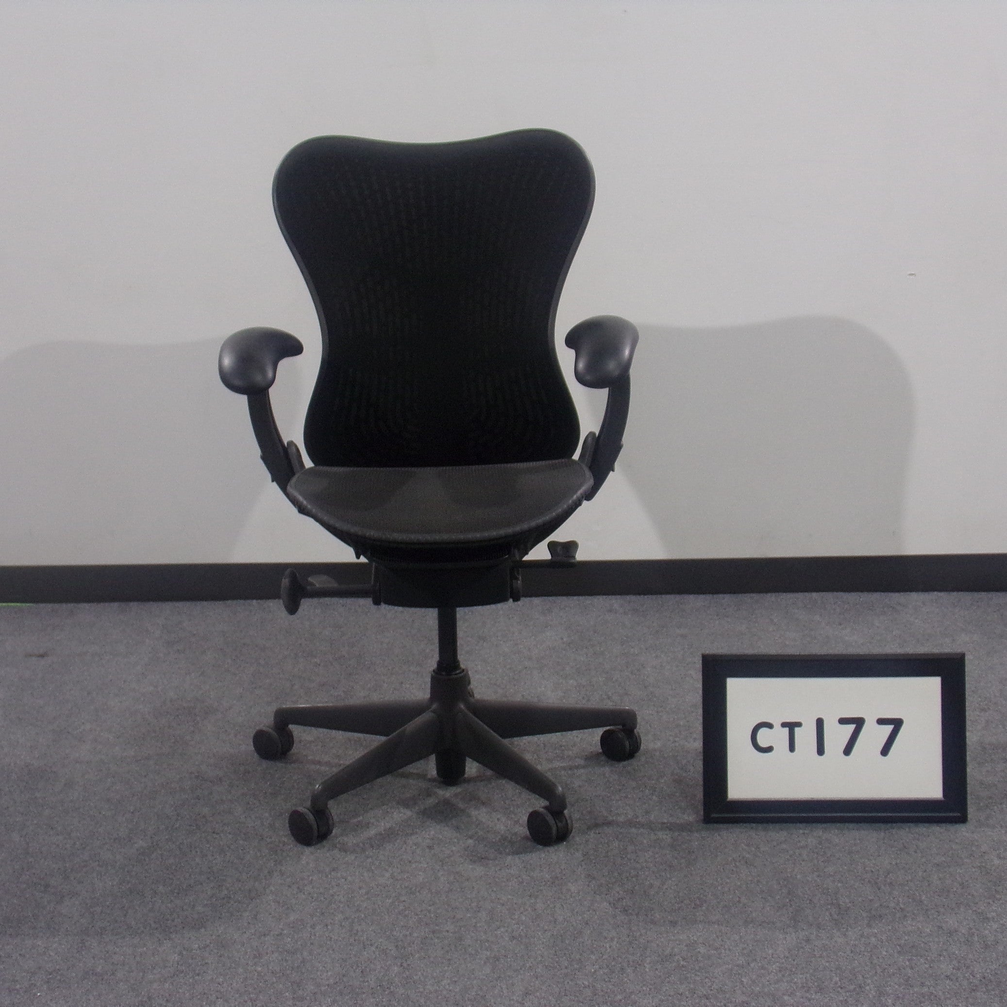 Herman Miller Mirra Task Chair Black mesh seat & back Adjustable lumbar support Fully adjustable