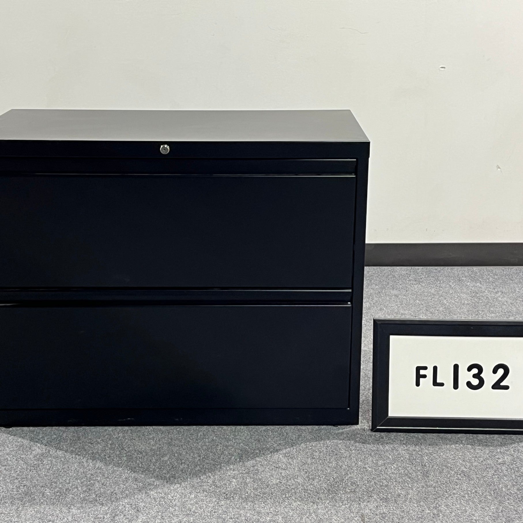 Lateral File Black 2 drawers 36" x 28" x 19"