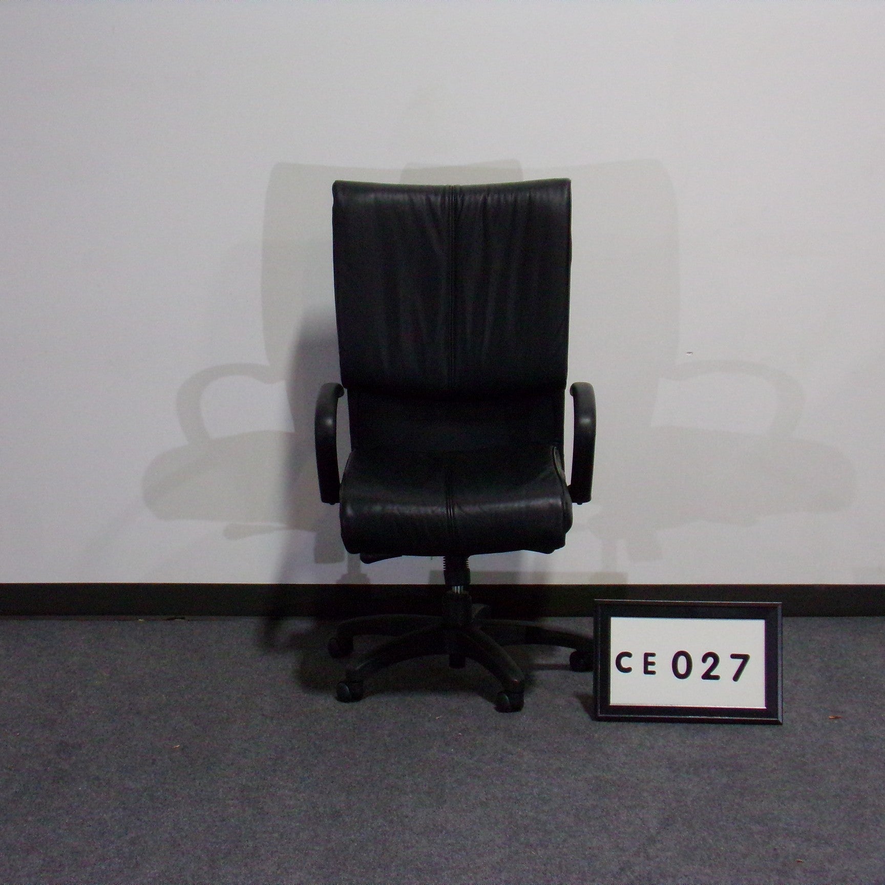 Executive Chair High Back Black Vinyl